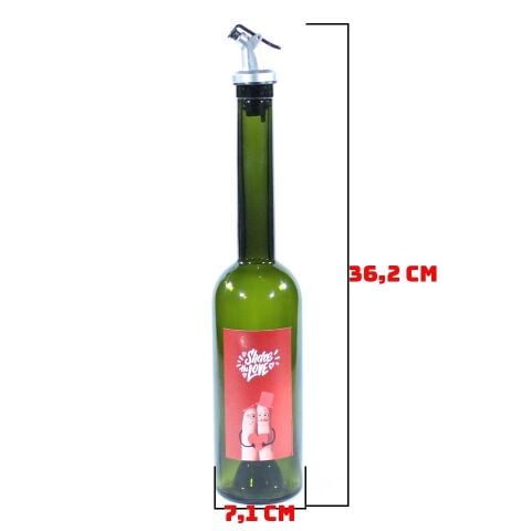 Sevgililer Günü Konseptli Sosluk Siyah 500 ml (Akıtıcılı) Share The Love
