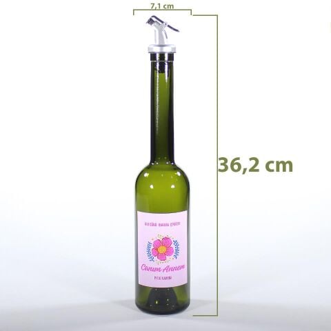 Anneler Günü Konseptli Hediyelik Yağdanlık Sosluk Sirkelik 500 ml Akıtıcılı Koyu Renk