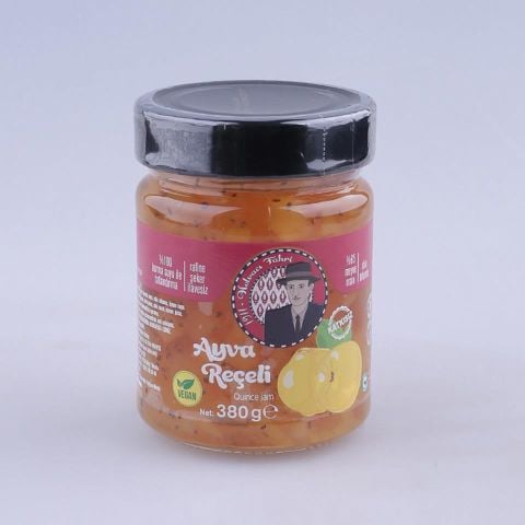 Şekesiz Ayva Reçeli Hurma Sulu Chia Tohumlu %65 Meyveli 380g Vegan Glutensiz
