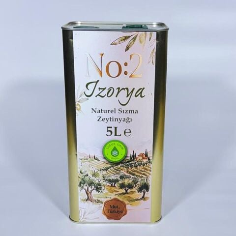 İzorya No:2 Naturel Sızma Mut Zeytinyağı 0,2 Asit 5 L.