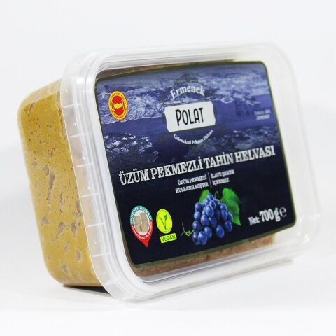 Üzüm Pekmezli Tahin Helvası 700g (glutensiz, vegan, şeker ilavesiz)