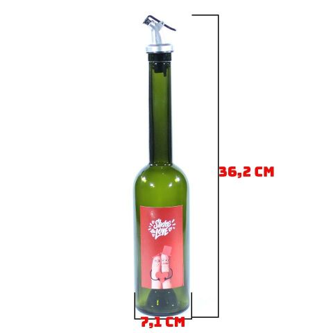 Sevgililer Günü Konseptli Sosluk Siyah 500 ml (Akıtıcılı) Share The Love