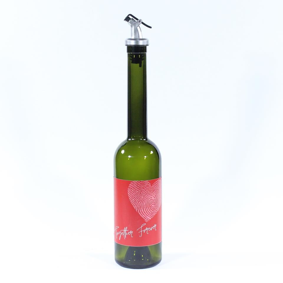 Sevgililer Günü Konseptli Sosluk Siyah 500 ml (Akıtıcılı) Together Forever