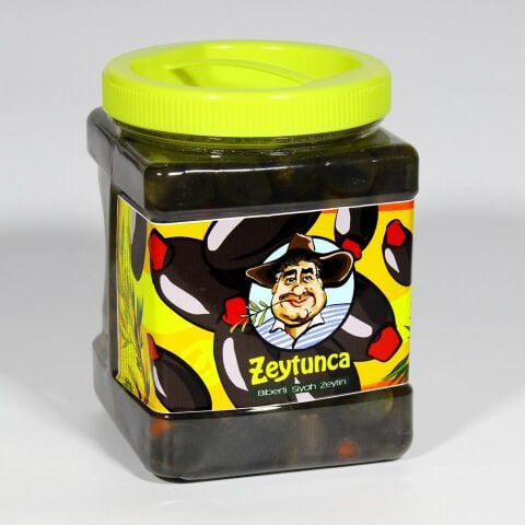 Biber Dolgulu Siyah Zeytin 900 g