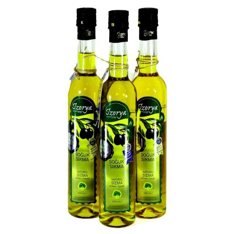 Erken Hasat Soğuk Sıkım Zeytinyağı Uzun Şişe 500ML