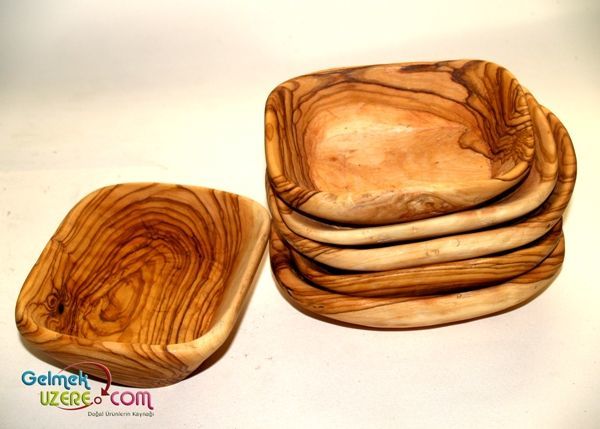 Kase Köşeli (Zeytin Ağacından El Oyması)