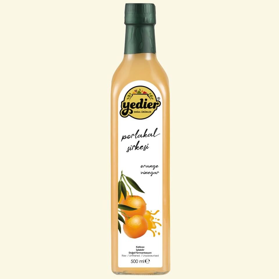 İçilebilir Doğal Fermantasyon Katkısız Portakal Sirkesi 500ml
