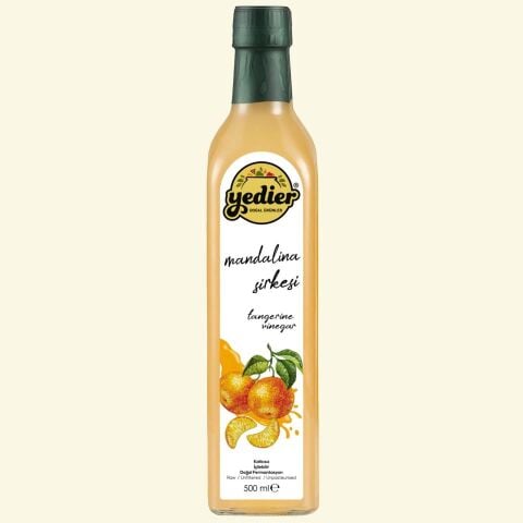 İçilebilir Doğal Fermantasyon Katkısız Mandalina Sirkesi 500ml (Mandarin)