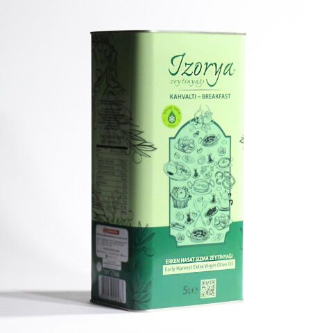 izorya Kahvaltı Soğuk Sıkım Erken Hasat Mut Zeytinyağı 5L
