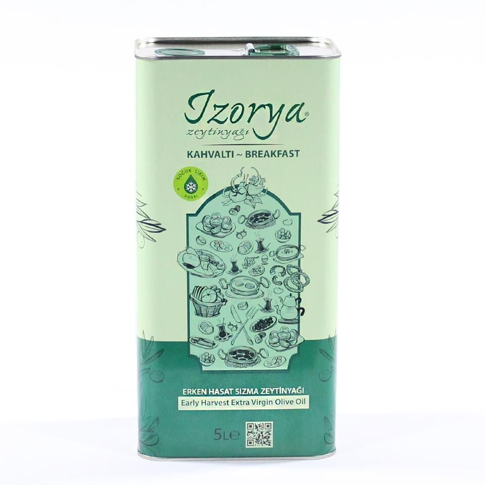 izorya Kahvaltı Soğuk Sıkım Erken Hasat Mut Zeytinyağı 5L