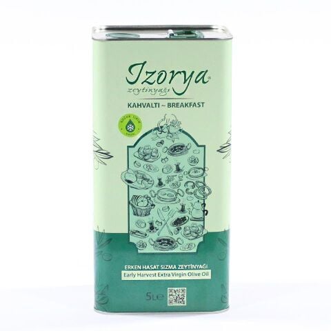 izorya Kahvaltı Soğuk Sıkım Erken Hasat Mut Zeytinyağı 5L