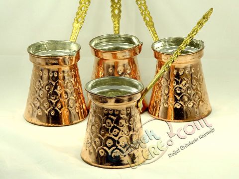 Bakır Cezve (İşlemeli)