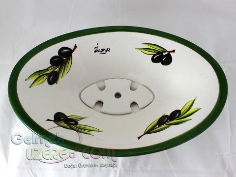Seramik Kızartma Kasesi (Yeşil Renk)