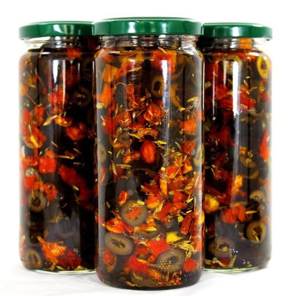 Domates Soslu Siyah Zeytin 450G.