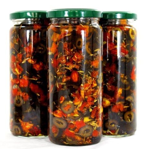 Domates Soslu Siyah Zeytin 450G.