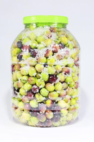 Kendin Tatlandır Ham Mut Yeşil Sele Zeytini Yeşil Çevirme Zeytin 3 kg 2 Numara (Tuzu Ayarlı)