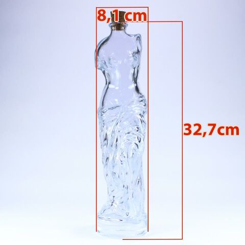 Dekoratif Şişe Venüs Zeytinyağı Şişesi 430 ml Şeffaf Yağdanlık Sosluk Sirkelik