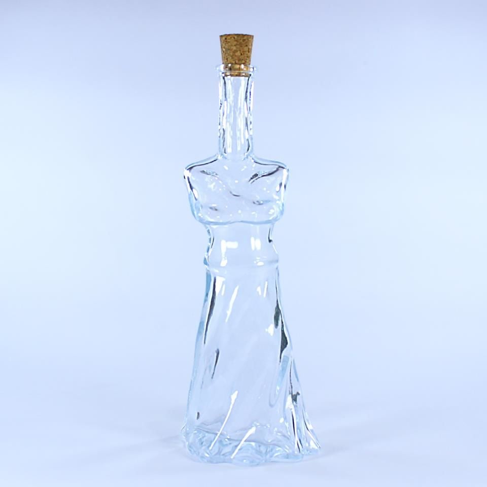 Dekoratif Şişe Semazen Figürlü Zeytinyağı Şişesi 260 ml Şeffaf Yağdanlık Sosluk Sirkelik Mevlana Figürlü Şişe