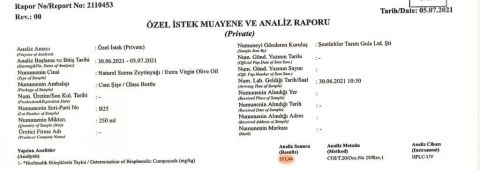 Yüksek Polifenollü Zeytinyağı 300+ Plus 500ML