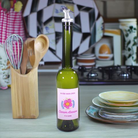 Anneler Günü Konseptli Hediyelik Yağdanlık Sosluk Sirkelik 500 ml Akıtıcılı Koyu Renk