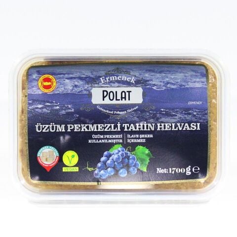 Üzüm Pekmezli Tahin Helvası 1700g (glutensiz, vegan, şeker ilavesiz)