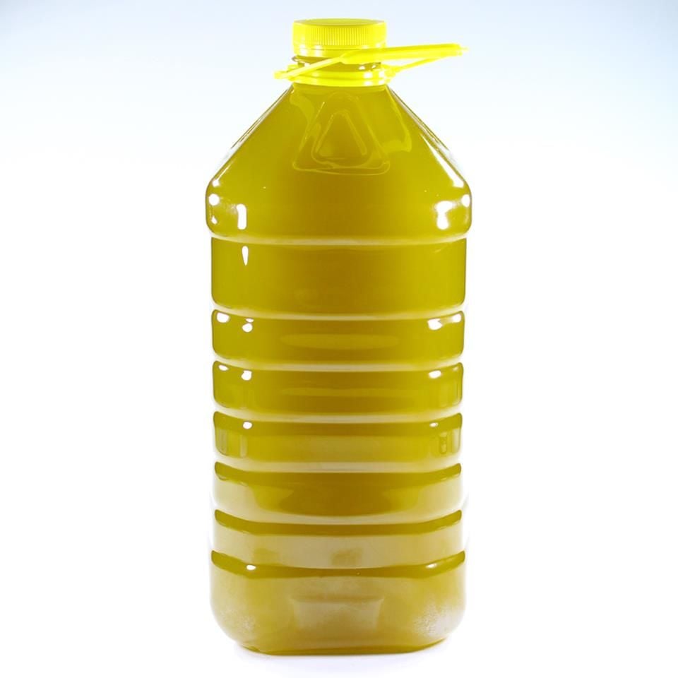 Taze Sıkım Filtresiz Naturel Birinci Zeytinyağı Posası İçinde 5 L Pet