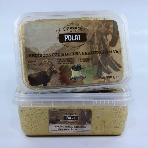 Ermenek Polat Keçiboynuzu ve Hurma Pekmezli Ermenek Helvası 700g (Glutensiz,Vegan,Şekersiz)