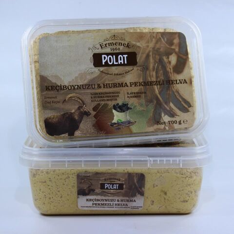 Ermenek Polat Keçiboynuzu ve Hurma Pekmezli Ermenek Helvası 700g (Glutensiz,Vegan,Şekersiz)