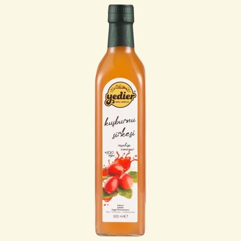 İçilebilir Doğal Fermantasyon Katkısız Kuşburnu Sirkesi 500ml